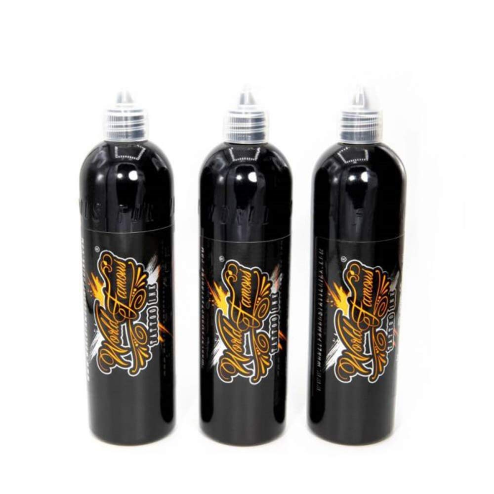 World Famous Tattoo Ink grey wash packaging shows vegan, professional shading readiness.