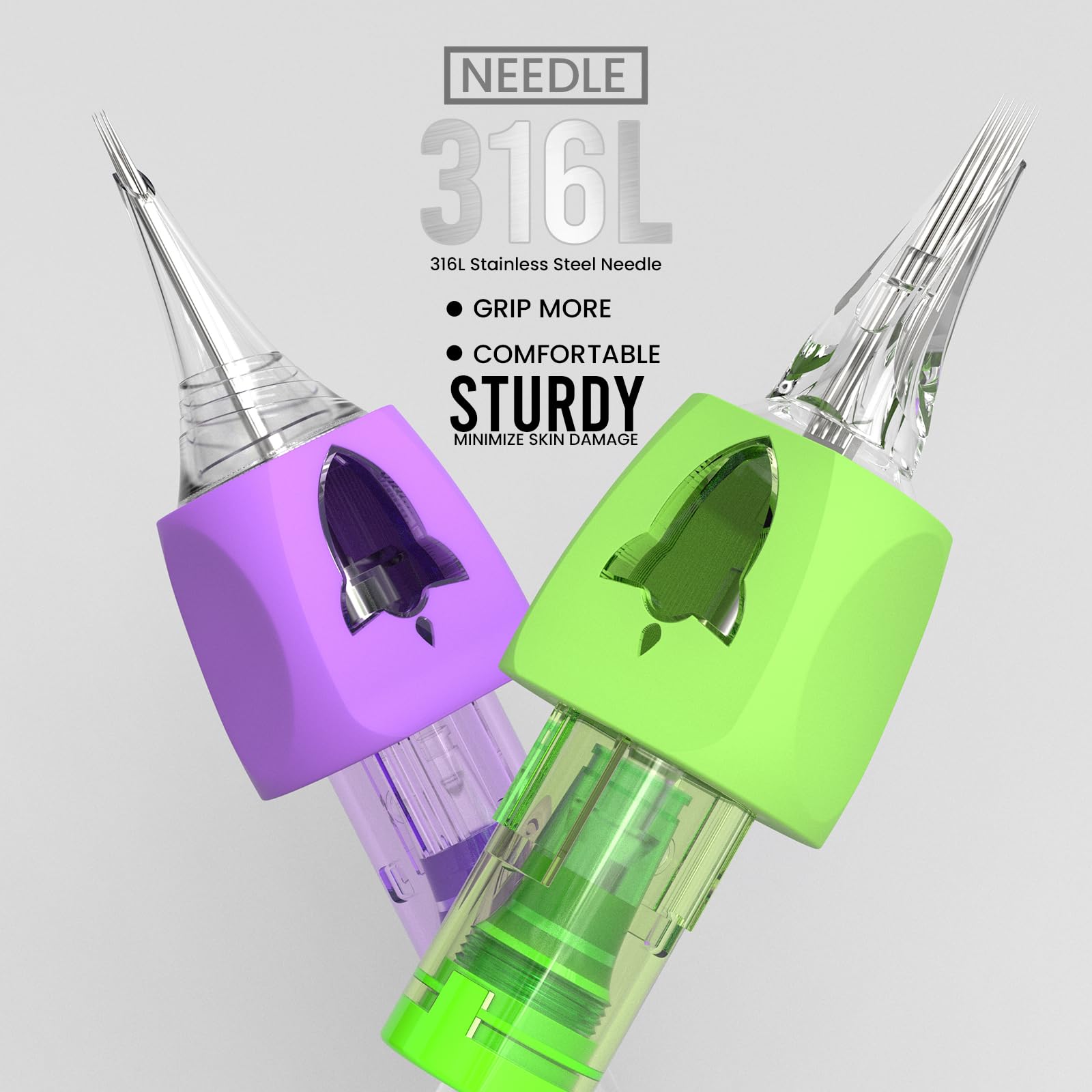 Wormhole Tattoo 1005RL cartridge edge design for ink capture