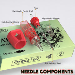 Wormhole Tattoo 1013M1 is compatible with many tattoo guns for versatility.