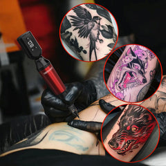 Wormhole tattoo accessories pack included for a complete practice kit.