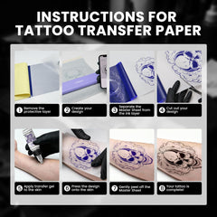 Wormhole Tattoo disposable tablecloths protect work surfaces during training