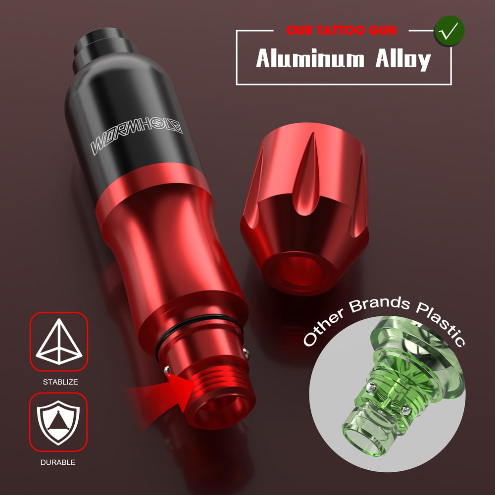 Wormhole Tattoo kit cartridge needles compatible with standard setups.