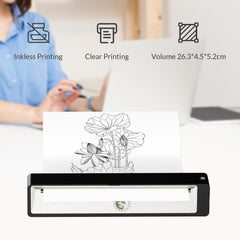 Wormhole Tattoo stencil printer supports A4 size printing options