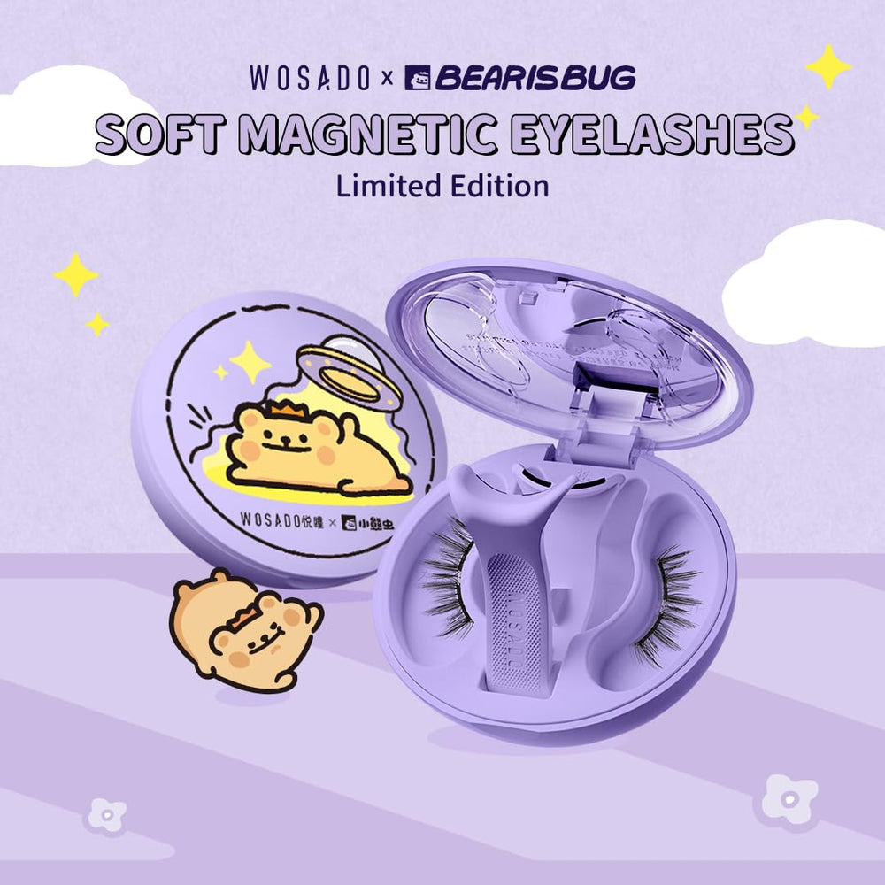 WOSADO BearisBug feather-light 0.034g lashes offer barely-there feel.