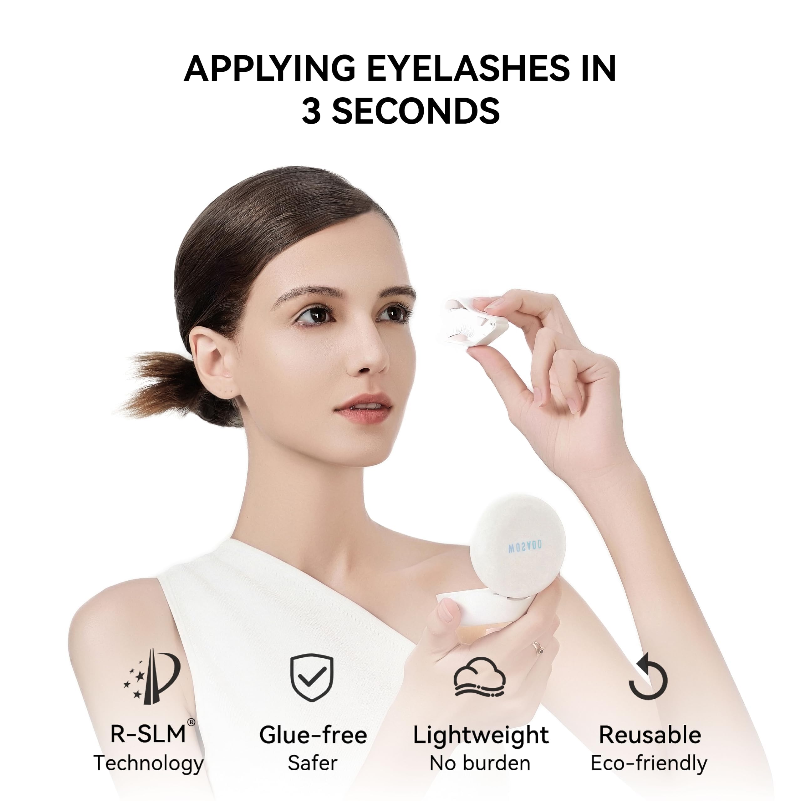 WOSADO cruelty-free materials provide breathable, comfortable lashes.