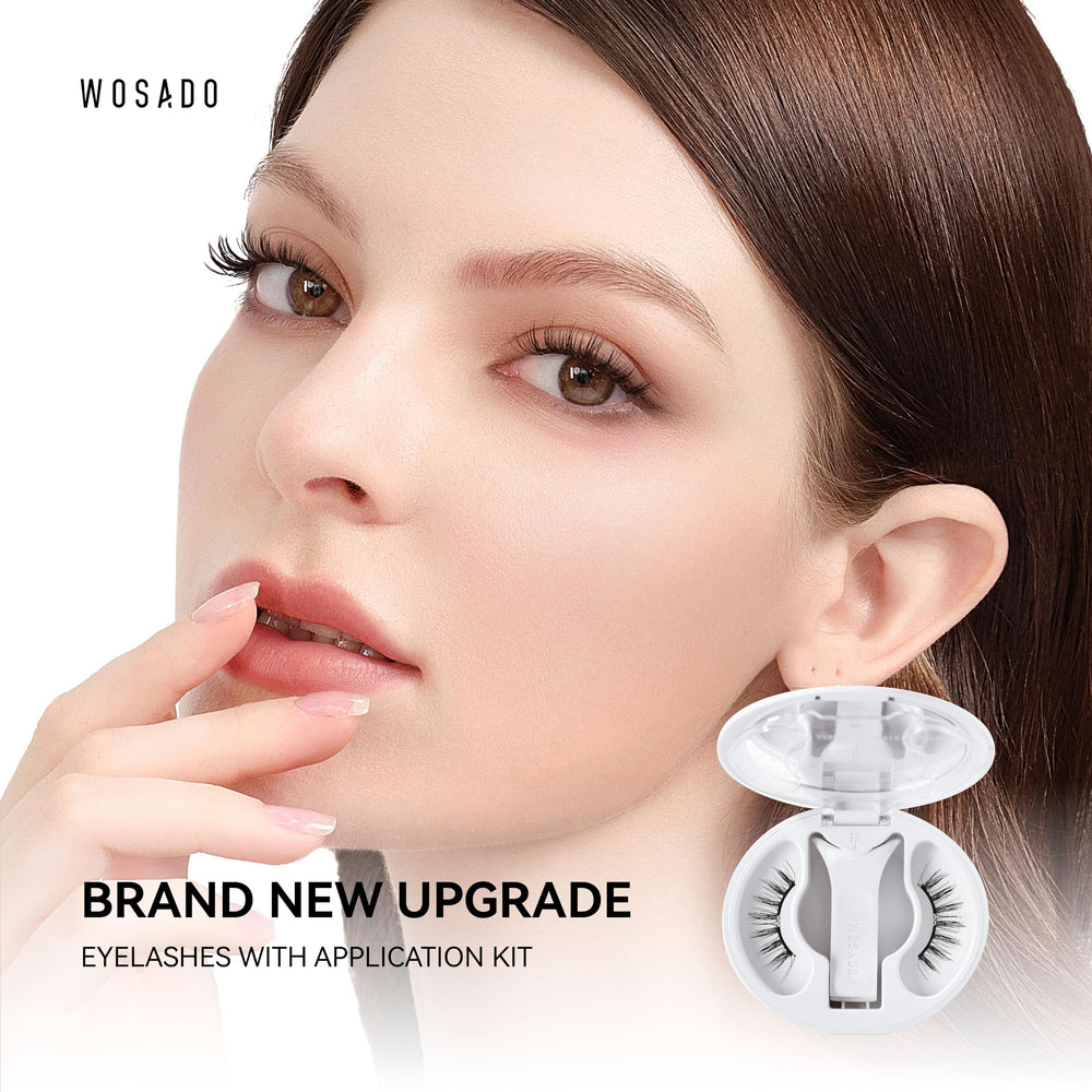 WOSADO glue-free magnetic lashes V17 Ice Black are reusable and gentle.