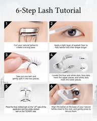 WOSADO Ice Black lashes are lightweight for comfortable all-day wear.