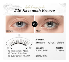 Waterproof WOSADO Savannah Breez lashes suitable for daily wear