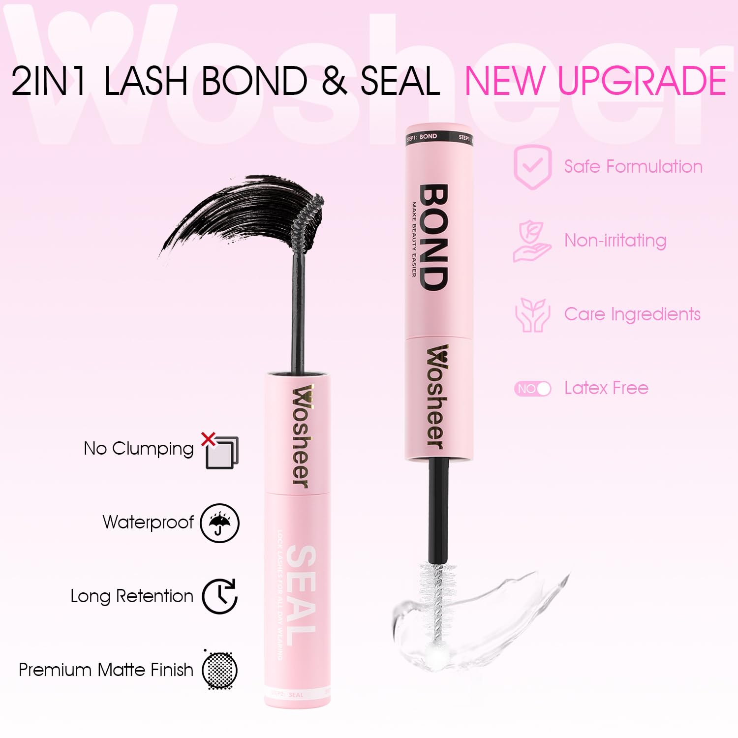 WOSHEER Lash Glue Seal-Ball-Tip closeup for precise lash base locking