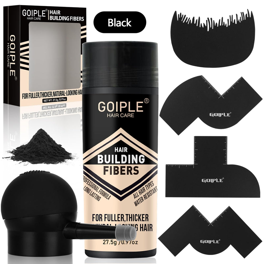WOZUTUNT hair thickening fibers blend with thinning areas for fuller look.