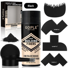 WOZUTUNT hair thickening fibers blend with thinning areas for fuller look.