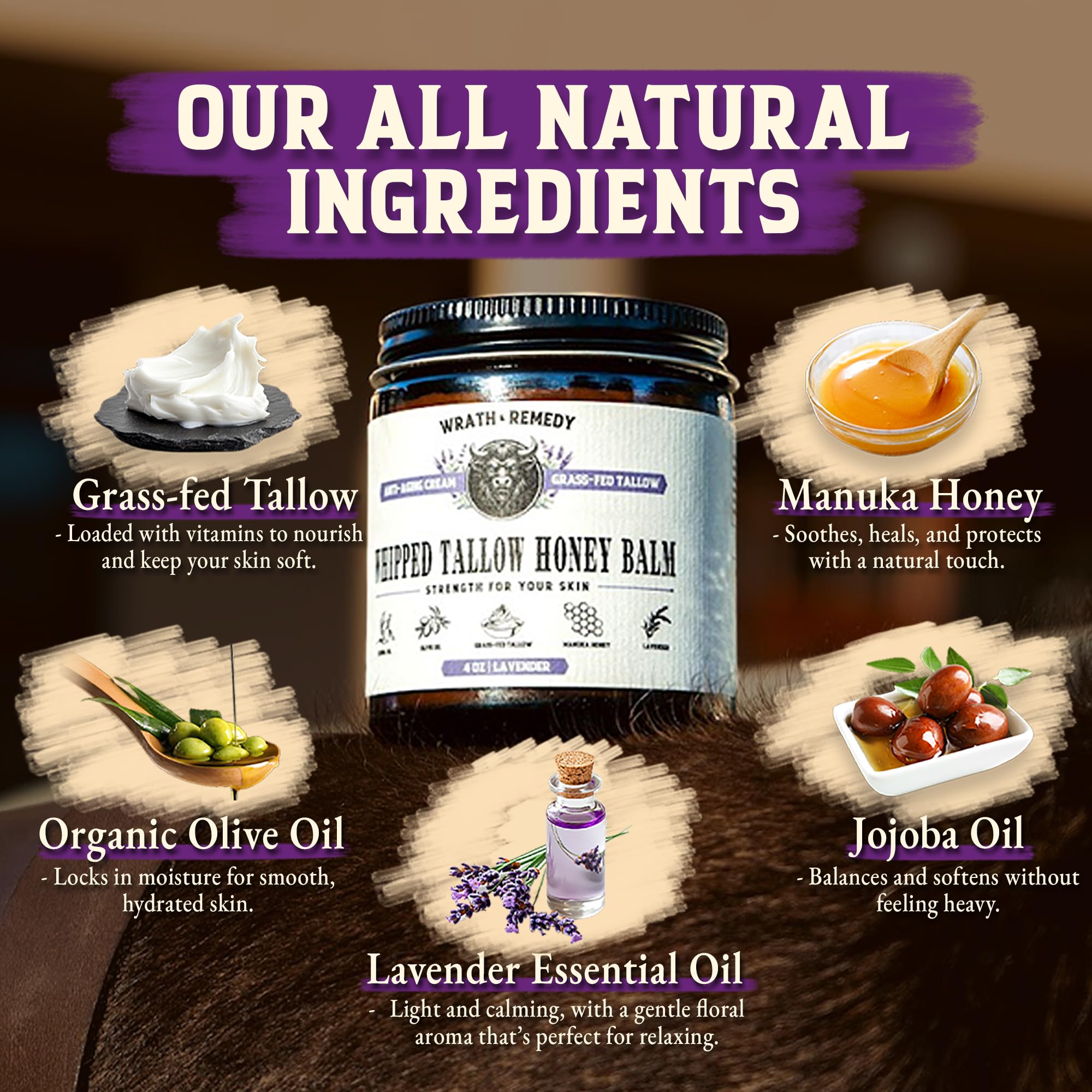Wrath & Remedy USA-made balm label display premium skincare