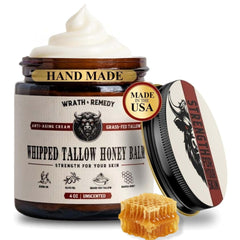 Wrath & Remedy Whipped Tallow Balm jar close-up for deep hydration