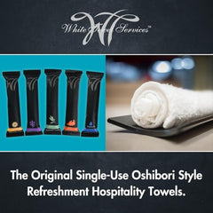 WT White Towel Services hot or cold towel option ideal for spa or poolside