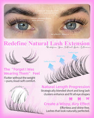 Wtvane DIY lash-extension kit includes tools for precise placement