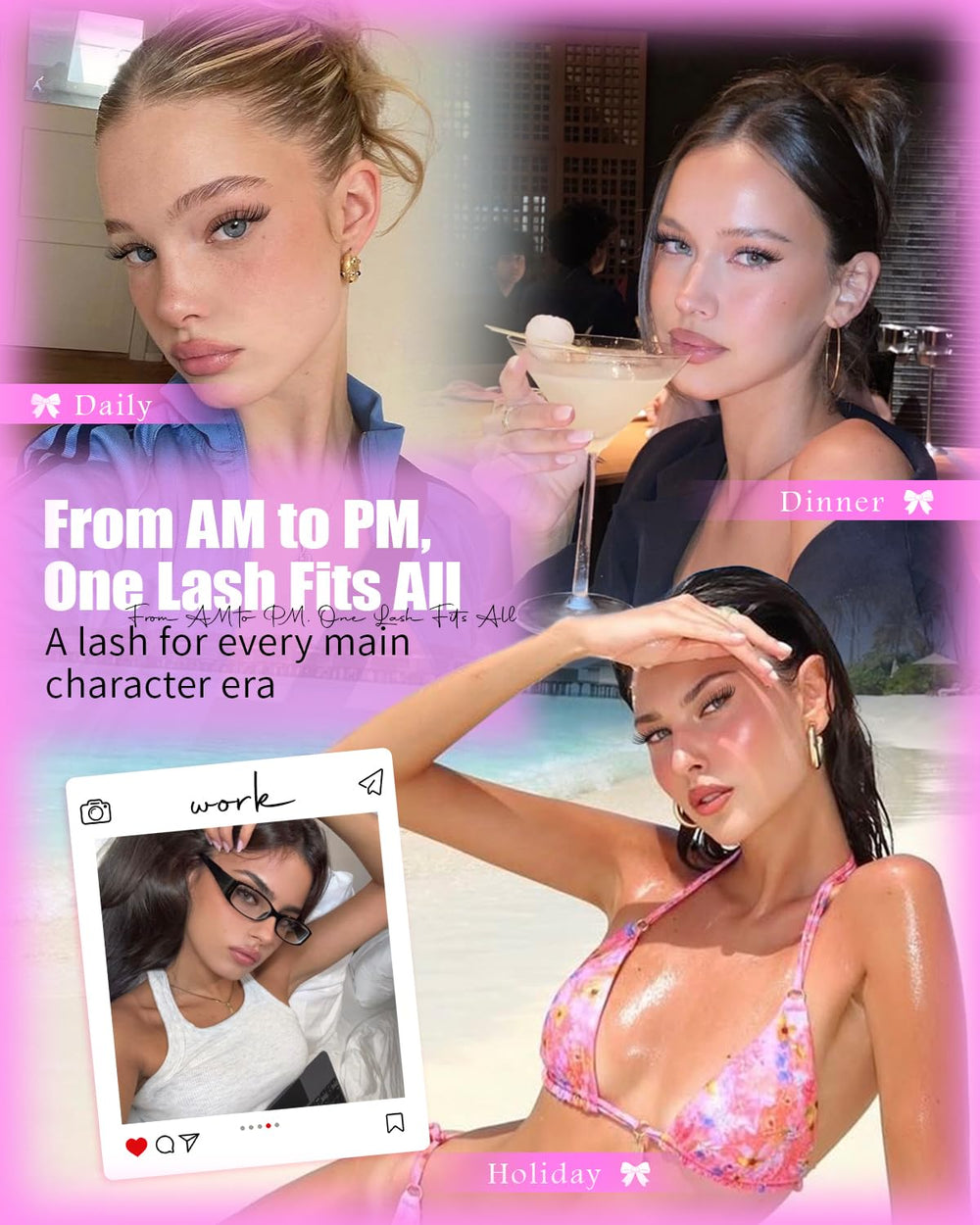 Wtvane water-resistant lashes stay put during daily activities