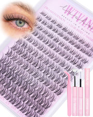 Wtvane wispy lash clusters with invisible band blend naturally for a seamless look