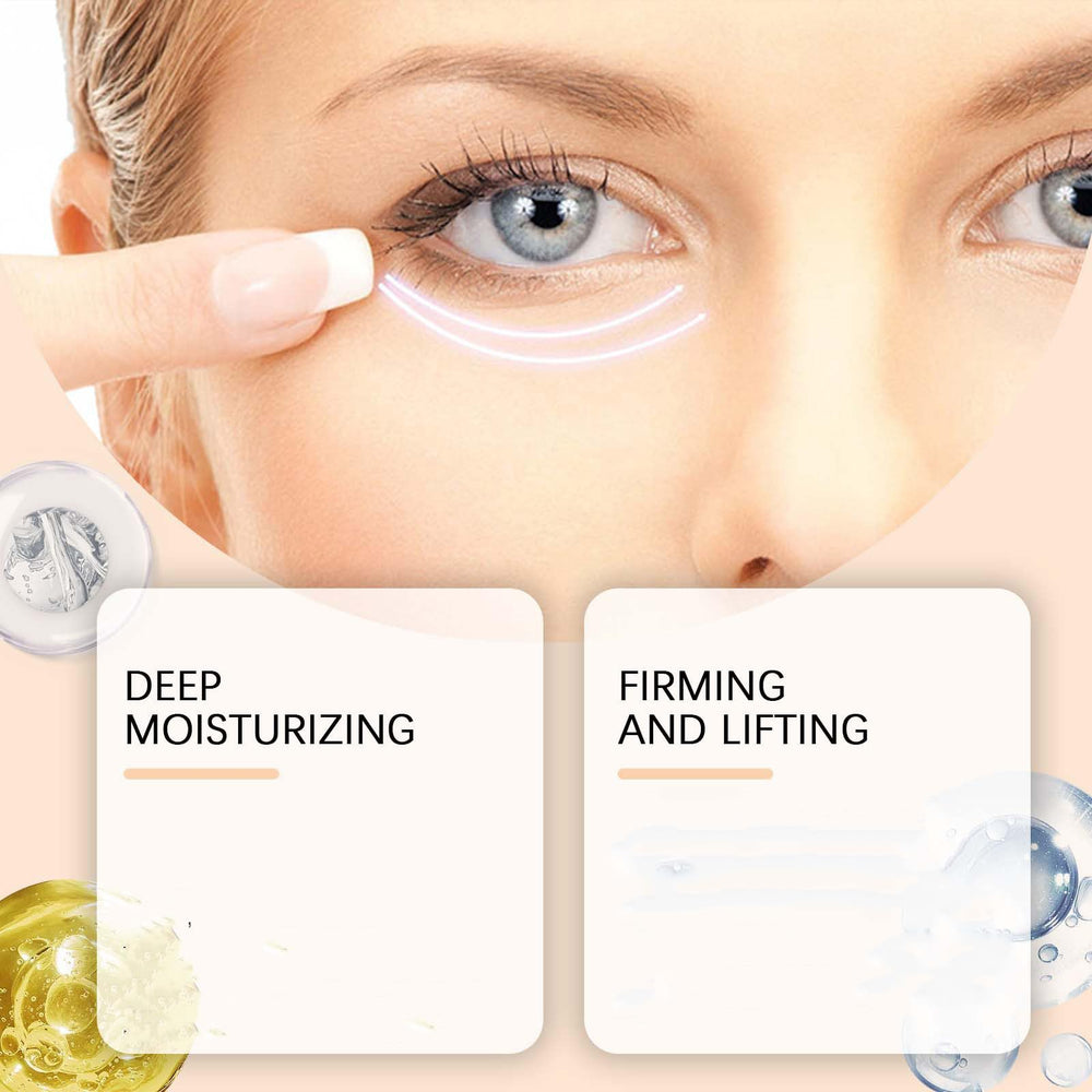 WUEOCU peptide eye cream 5D jar open reveals creamy formula.