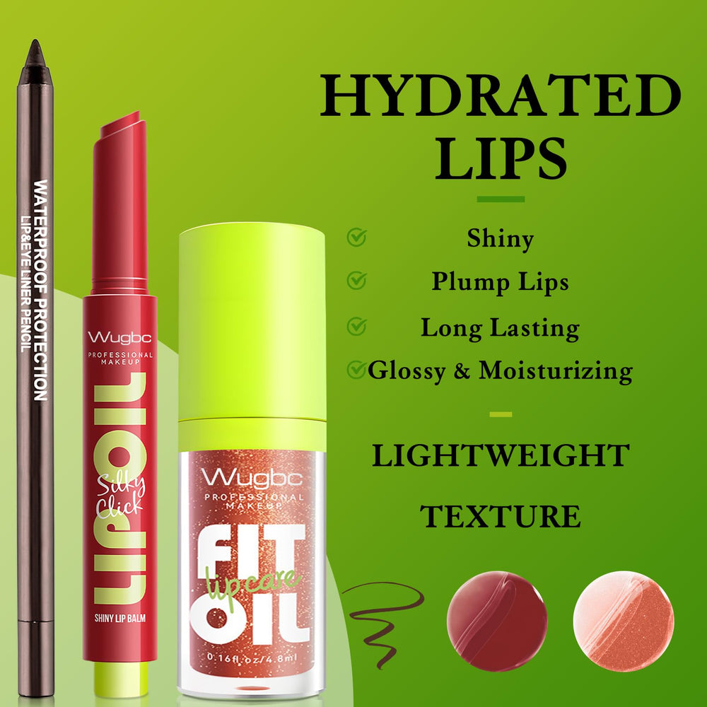 Wugbc lip oil for nourishing hydration and a natural tint.