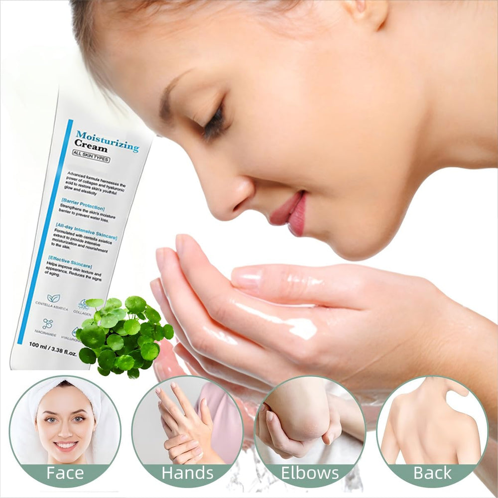 wwaiwenl Youthful Moisturizing Face Cream niacinamide hyaluronic acid label closeup texture