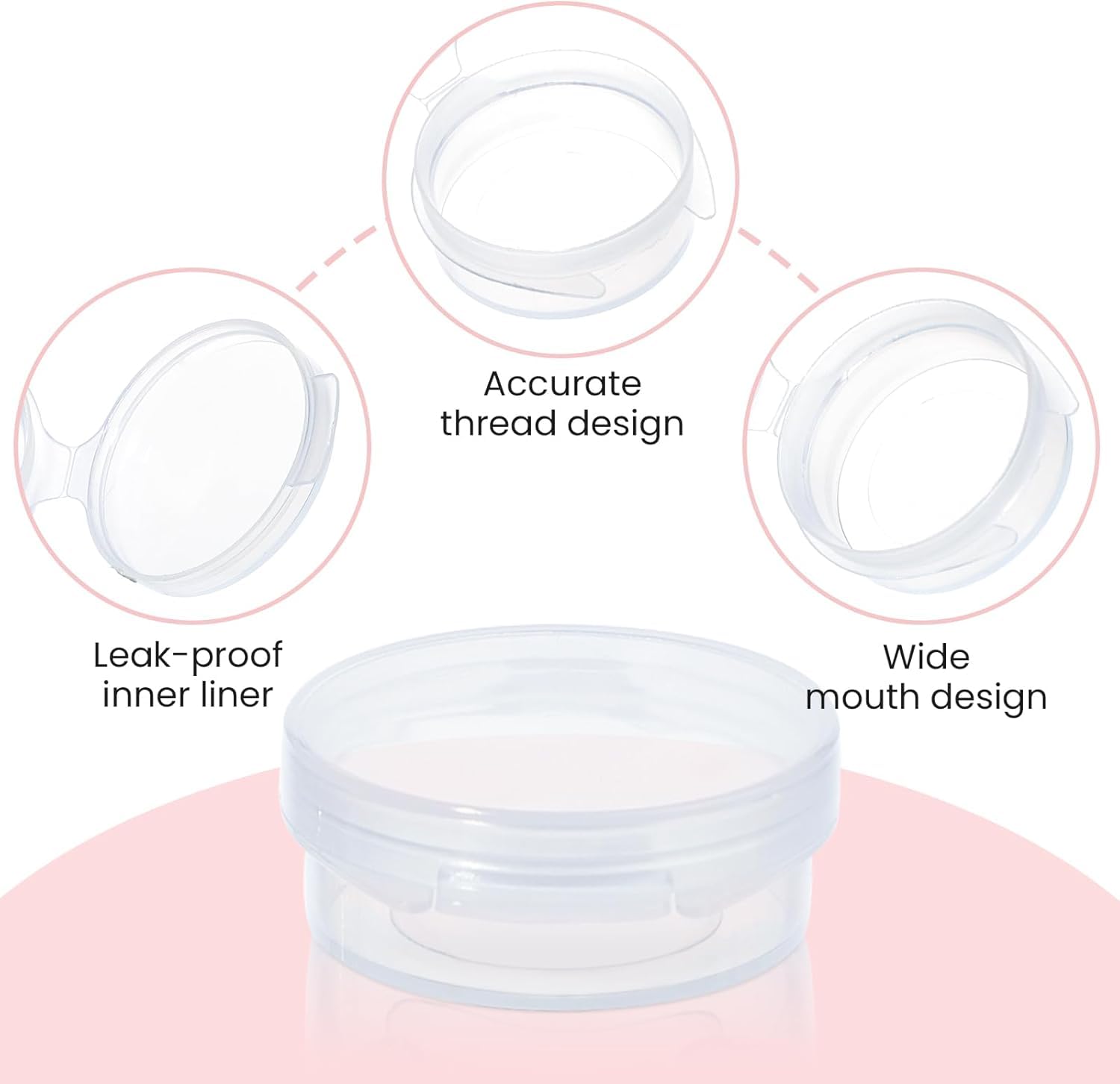 WXOIEOD leak-proof-cap design prevents spills during use.