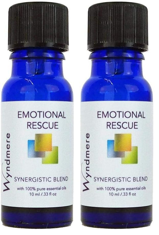 Wyndmere Emotional Rescue Oil bottle for aromatherapy and calming rituals.