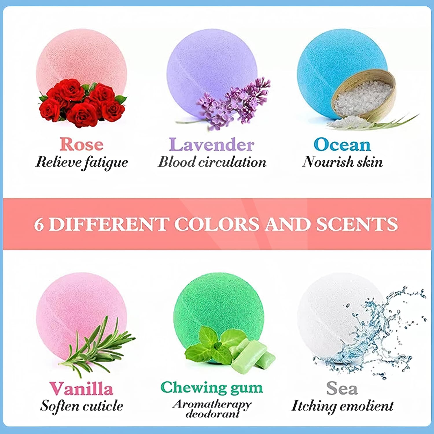 WYNK floral scented bath bomb releasing calming aromas during a soak.