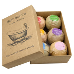 WYNK Bath Bombs Gift Set in an elegant box for gifting and spa like baths.