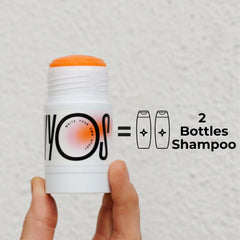 WYOS Solid Shampoo Stick vegan and cruelty-free for ethical care.