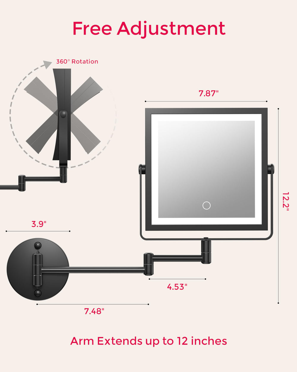 WZKALY easy installation kit with mounting templates