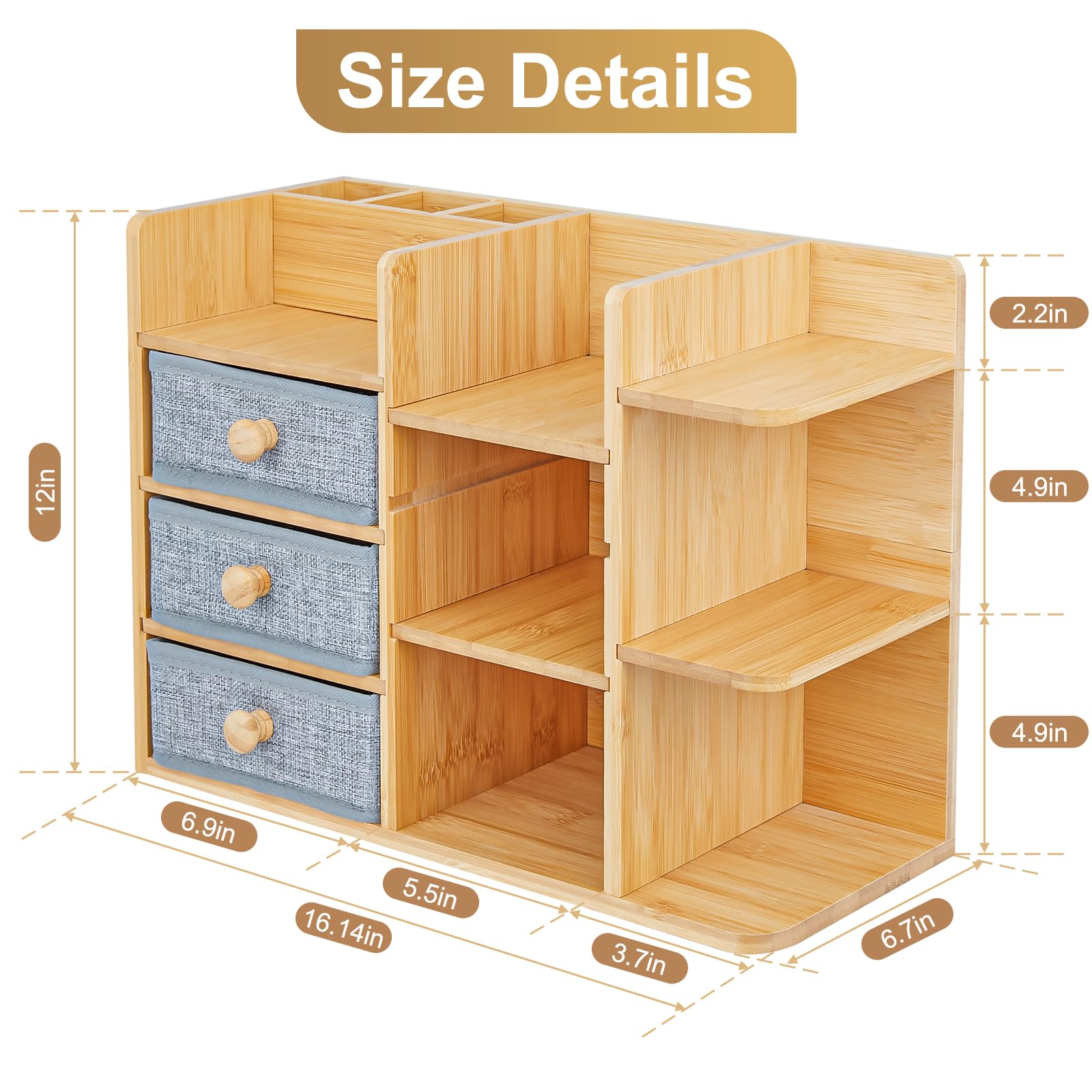 X-cosrack open shelves for palettes, serums, and moisturizers neatly displayed