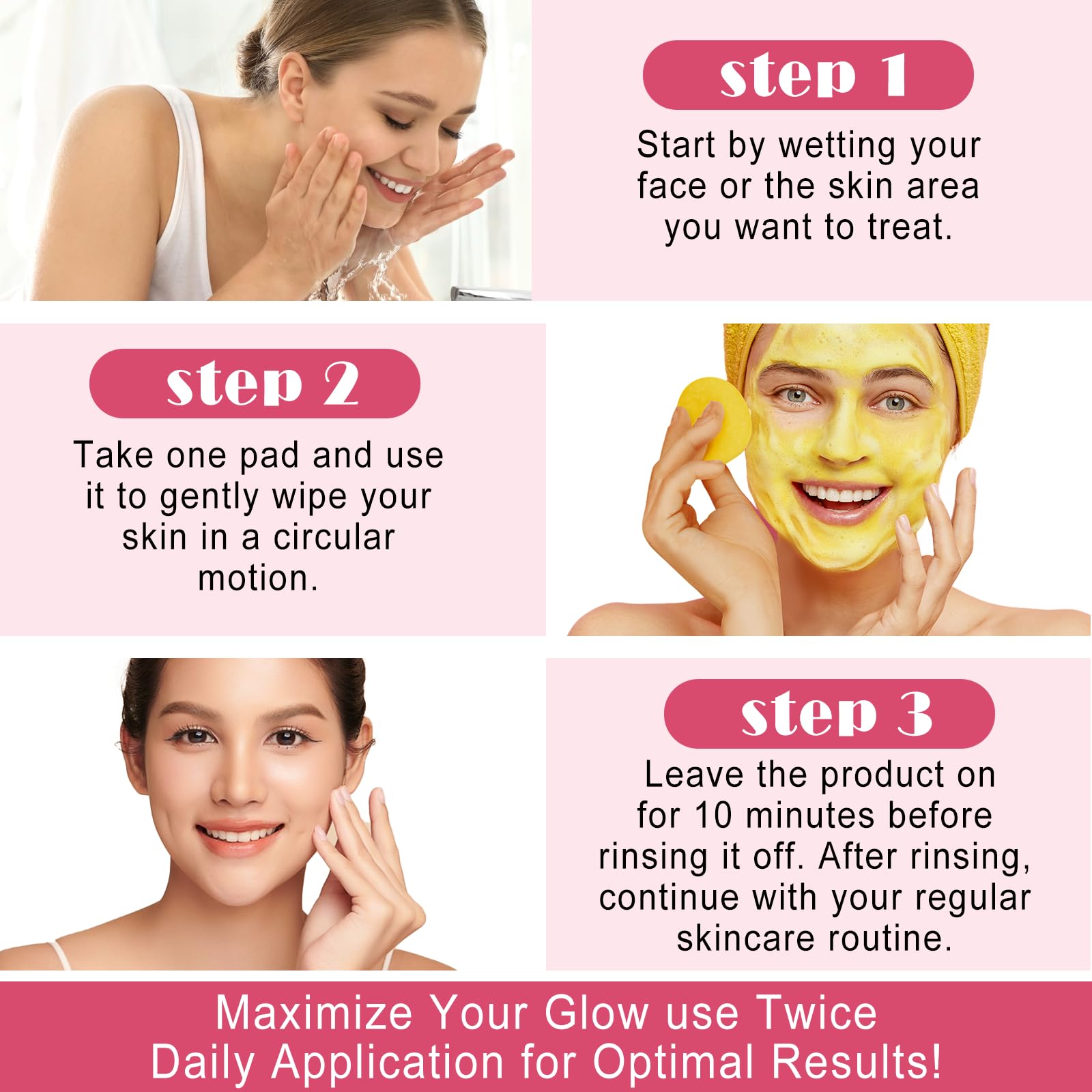 Xaarty turmeric kojic acid ingredients visual for gentle cleansing