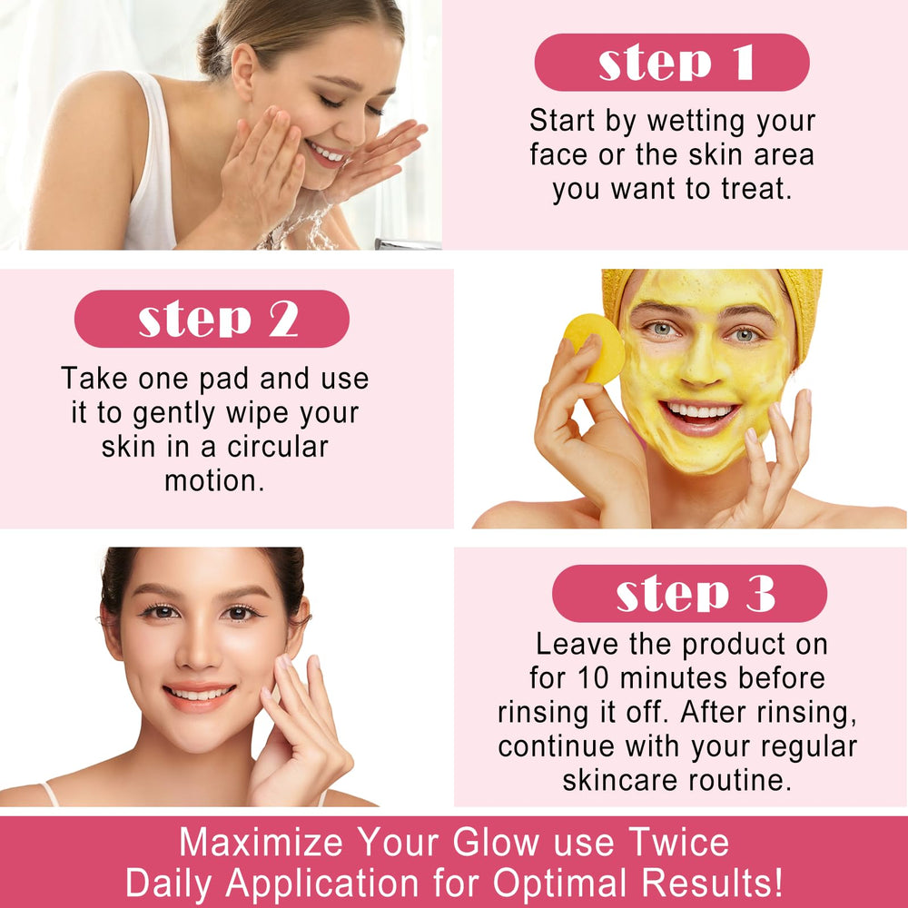 Xaarty turmeric kojic acid ingredients visual for gentle cleansing