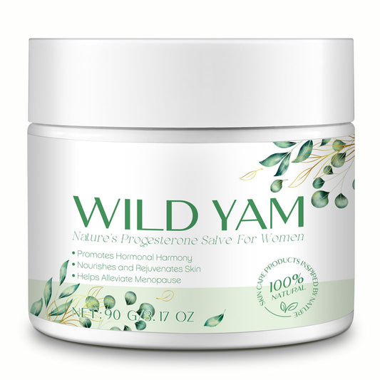 Xaarty Wild Yam Cream bottle close-up showing creamy texture for skin nourishment