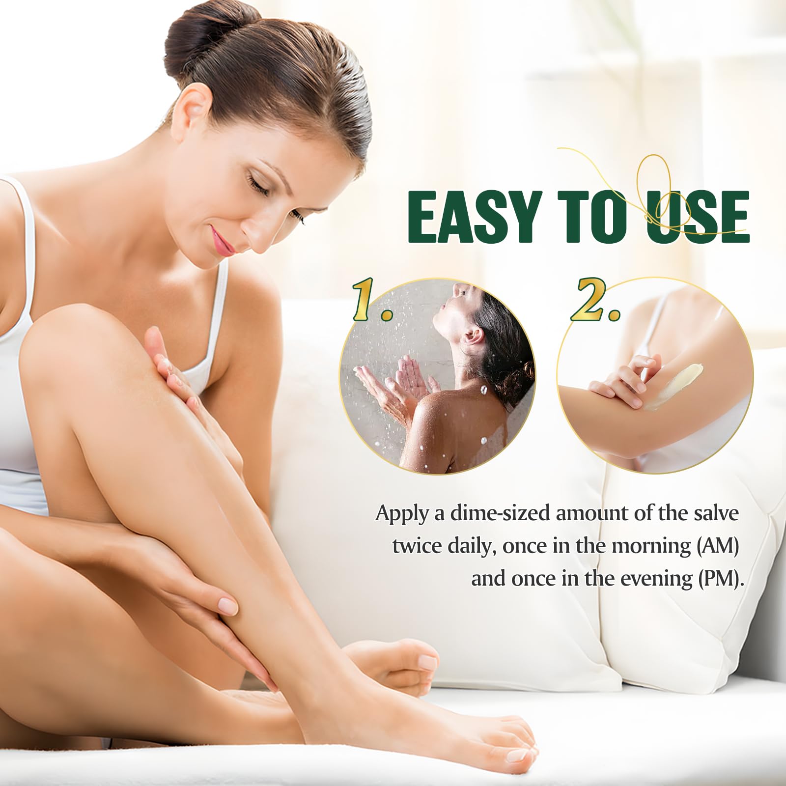 Applying Xaarty Wild Yam Cream on hand for skin nourishment and comfort