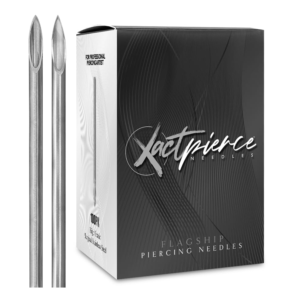 XACTpierce 12G piercing needles in professional usage scene and precision
