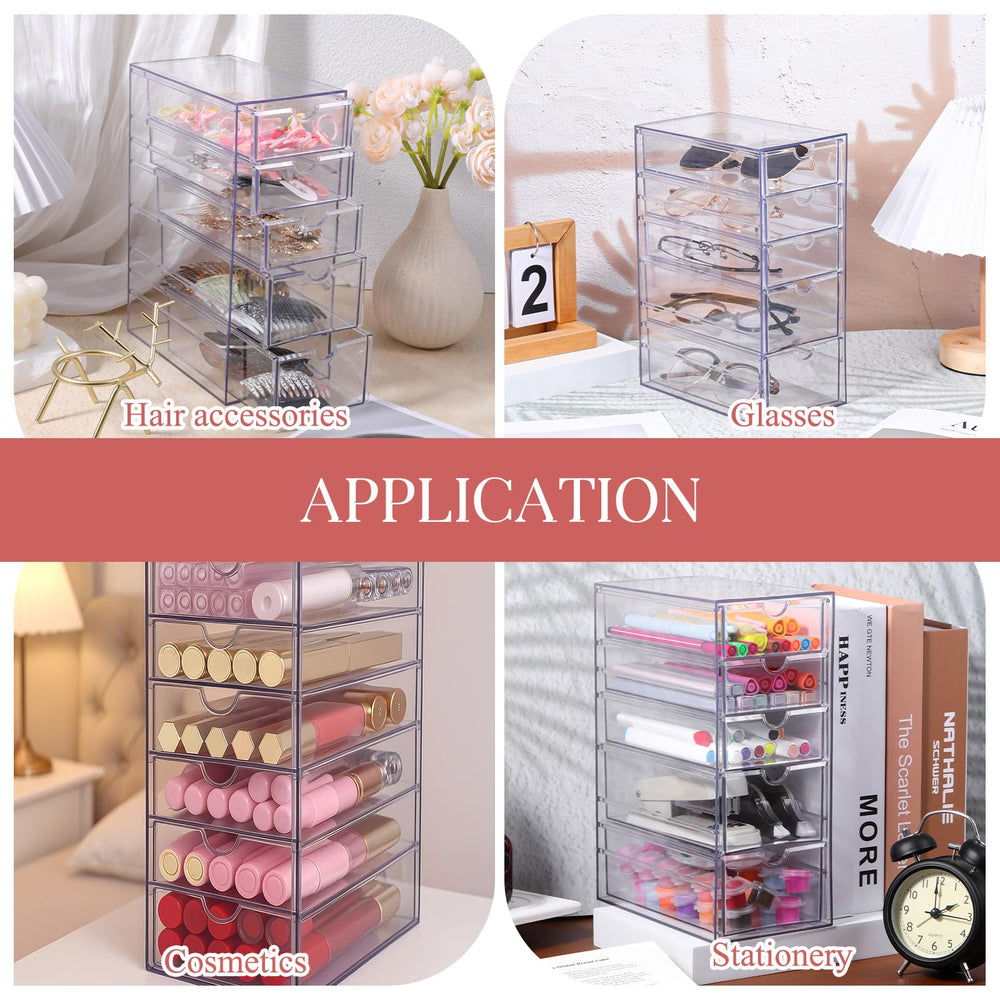Xelsluthe dust-proof accessory organizer keeps items clean