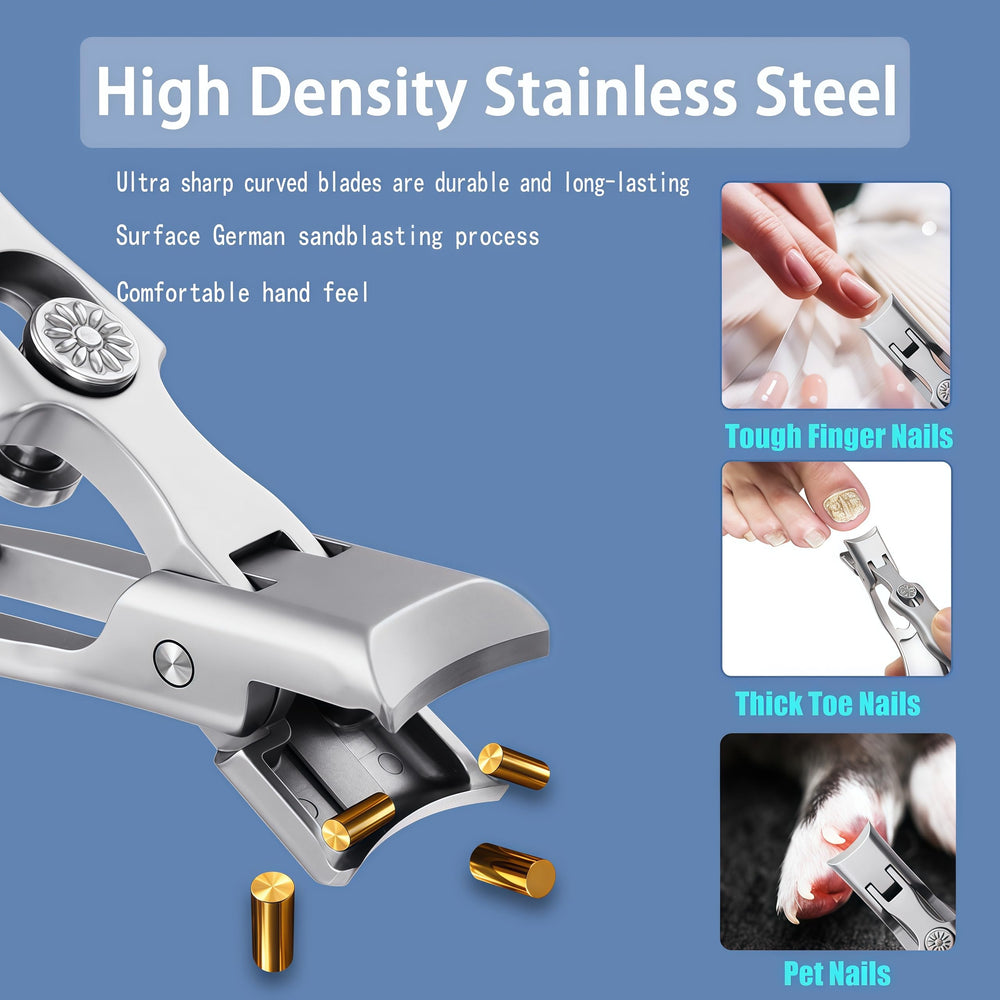 XGIZMOO 304 stainless steel clippers stay sharp and durable for repeated use.