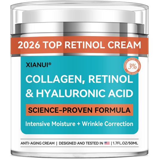 XIANUI retinol face cream bottle pump for quick non greasy hydration