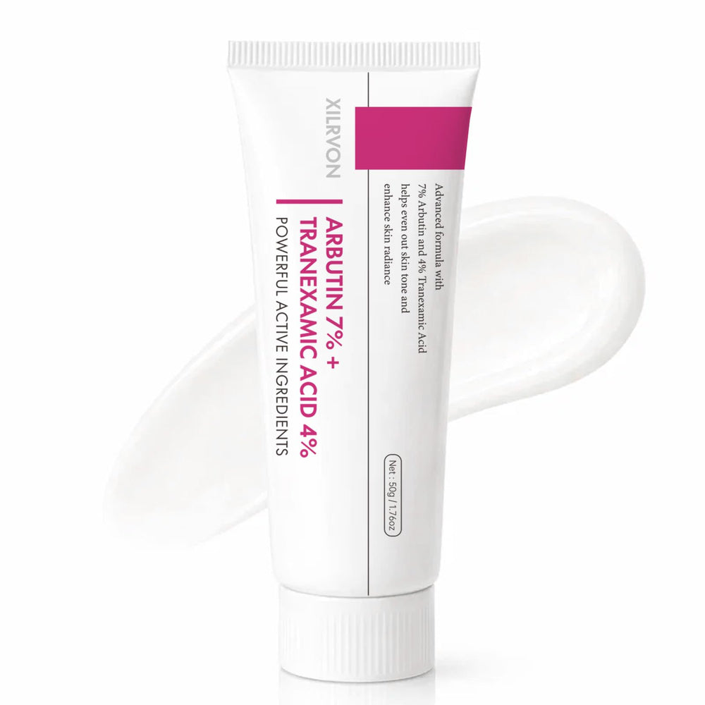 XILRVON Arbutin 7% + TXA 4% cream bottle for daily brightening routine