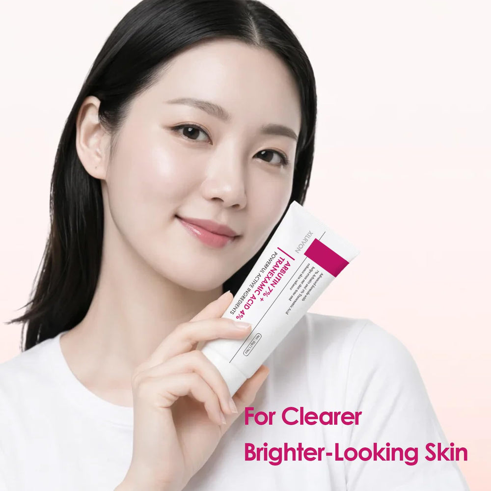 XILRVON night skincare routine scene with cream application