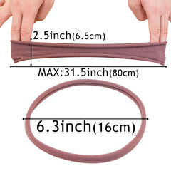 XIMA headbands worn by a woman during yoga workout for secure hair