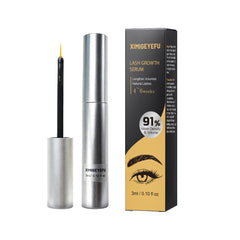 XIMIGEYEFU eyelash growth serum bottle ready for nightly application to nourish lashes