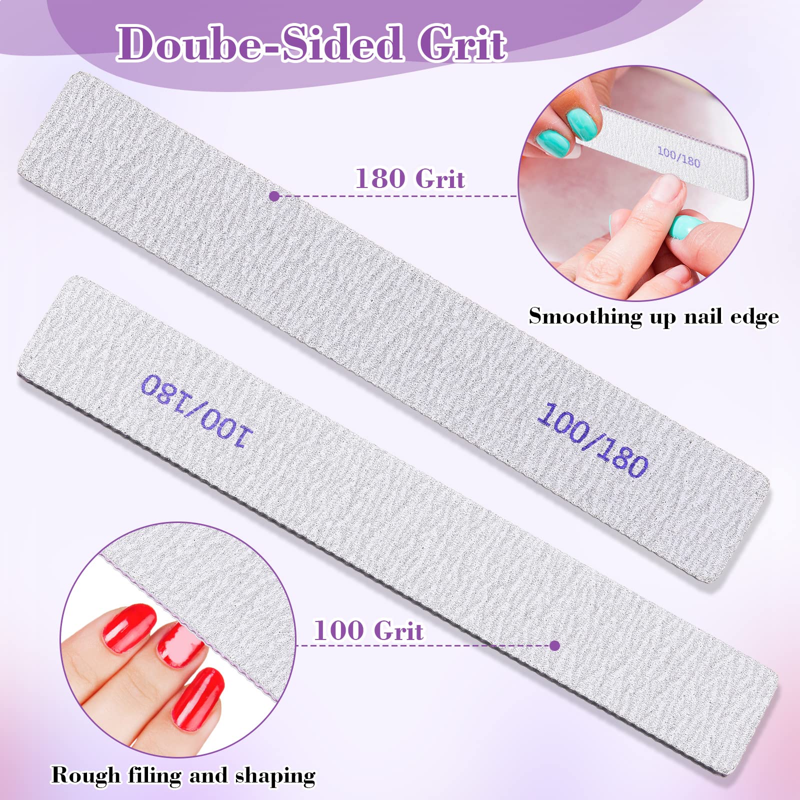 Durable Xinnun nail files with rounded corners for skin-safe filing.