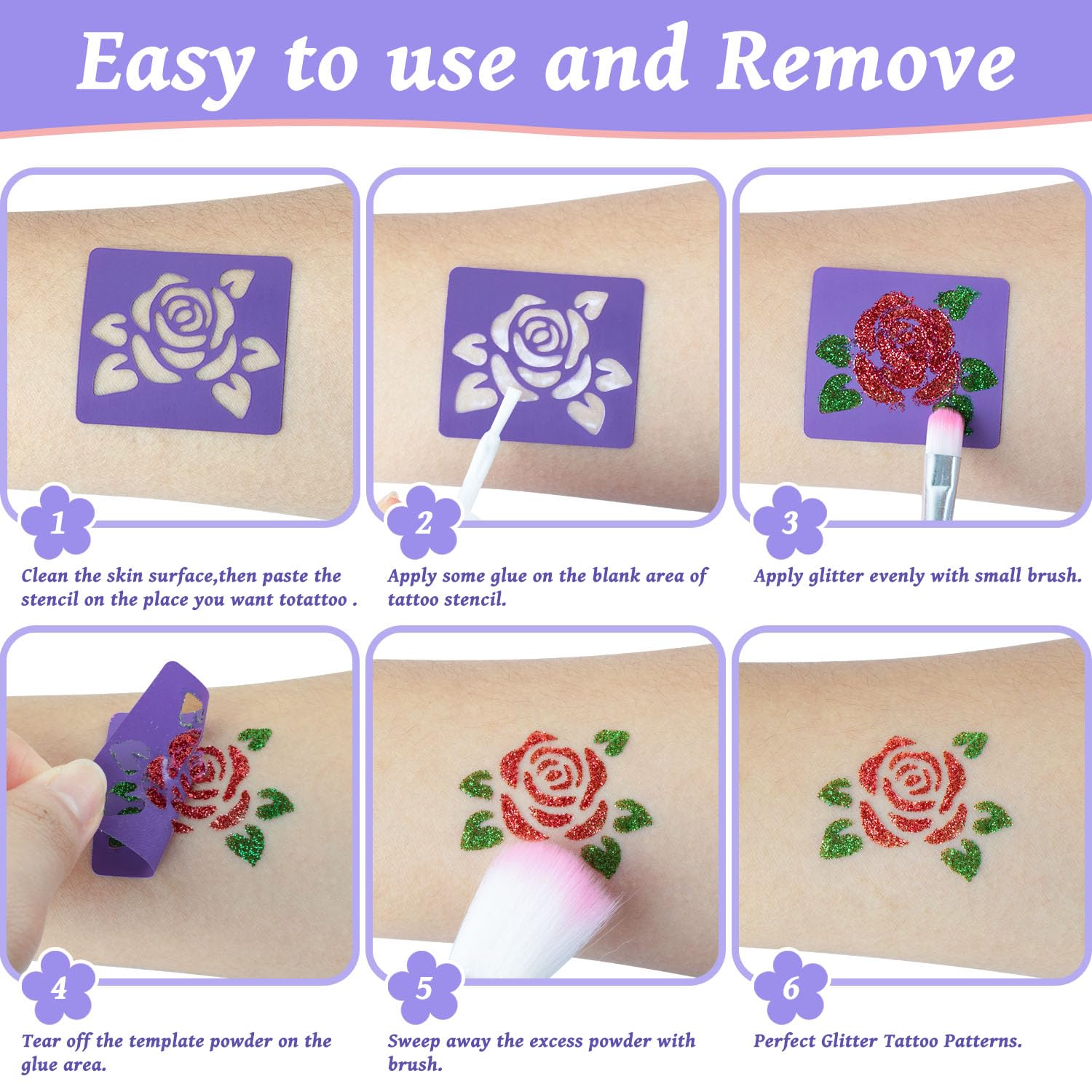 XiQiDianr glue bottles-4-pack for precise application and clean removal.