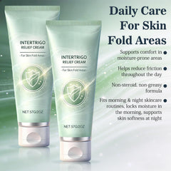 XiuFa skin-fold care application showing targeted use in folds and sensitive zones.