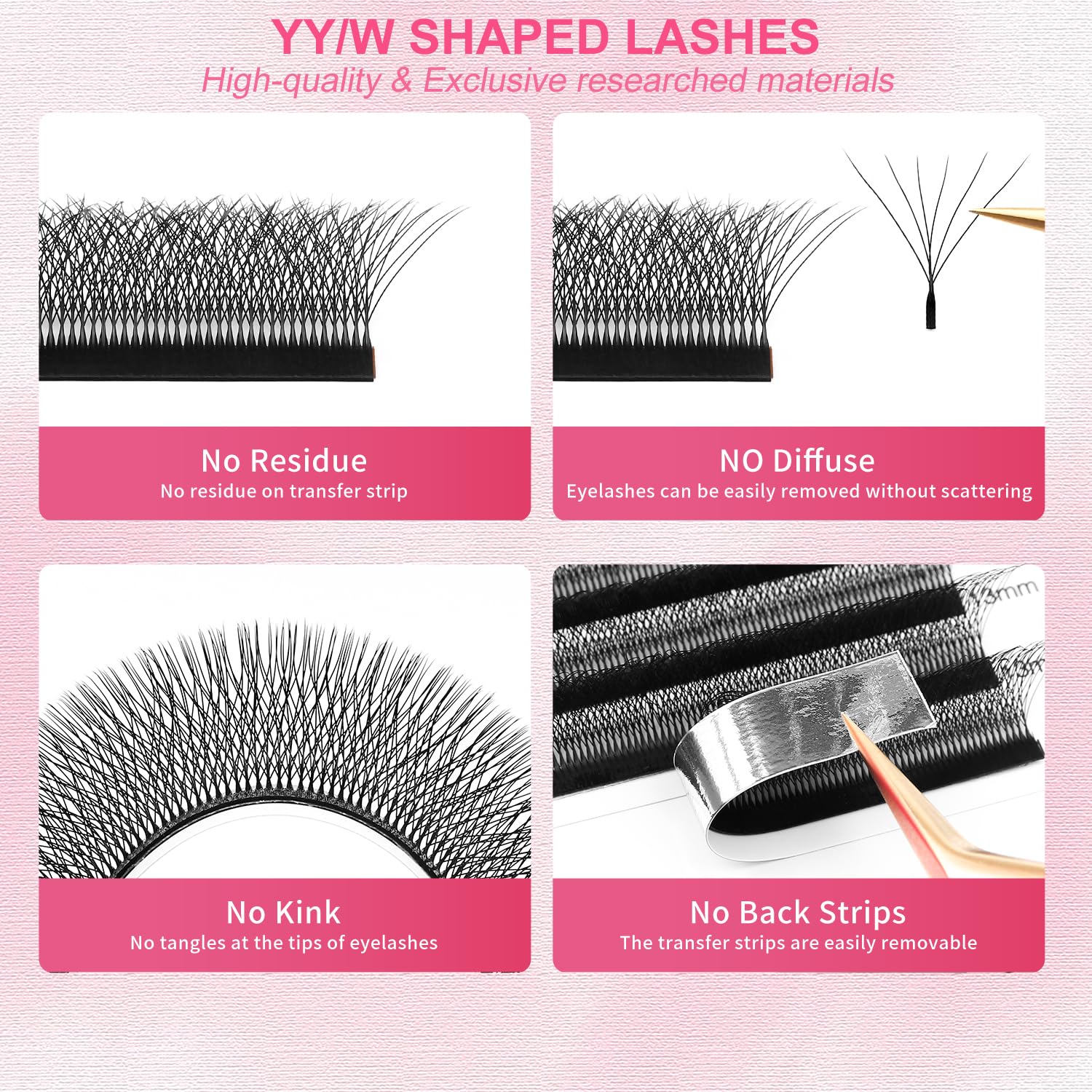 XIUSUZAKI mixed 8-15mm lashes for versatile looks.