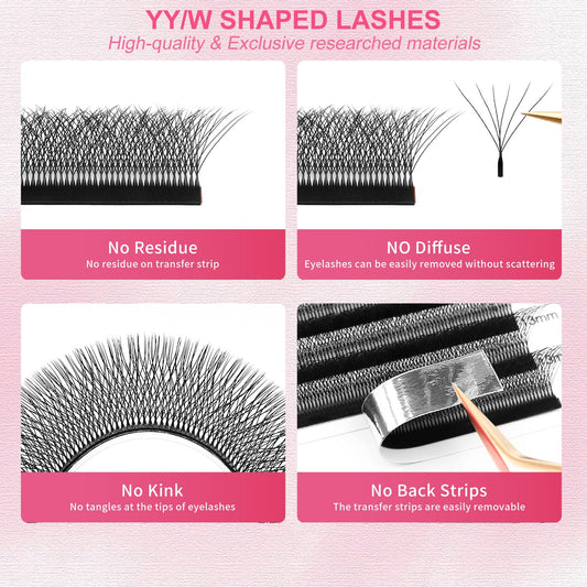 XIUSUZAKI mixed 8-15mm lashes for versatile looks.