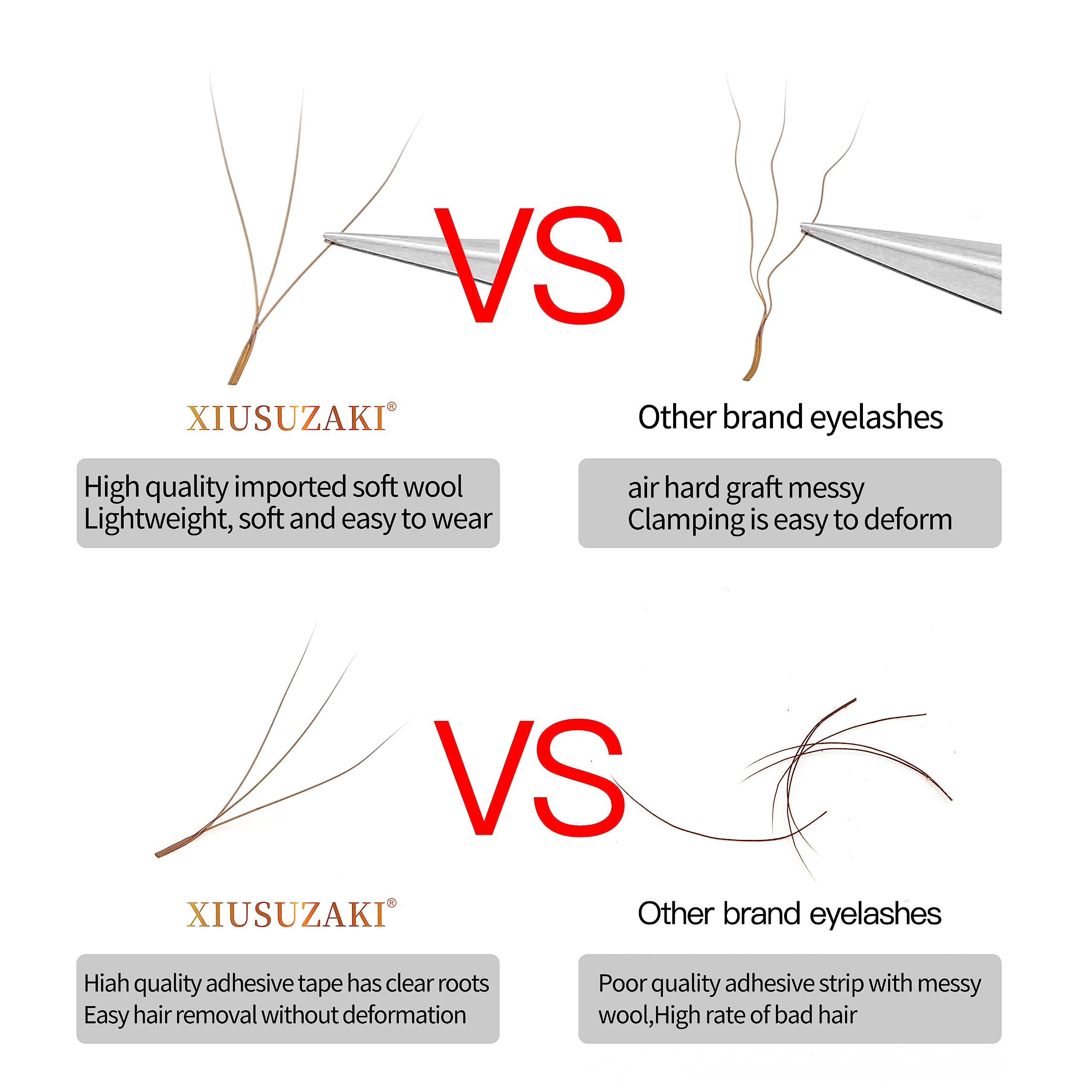 XIUSUZAKI soft premium material offers comfortable wear and natural feel