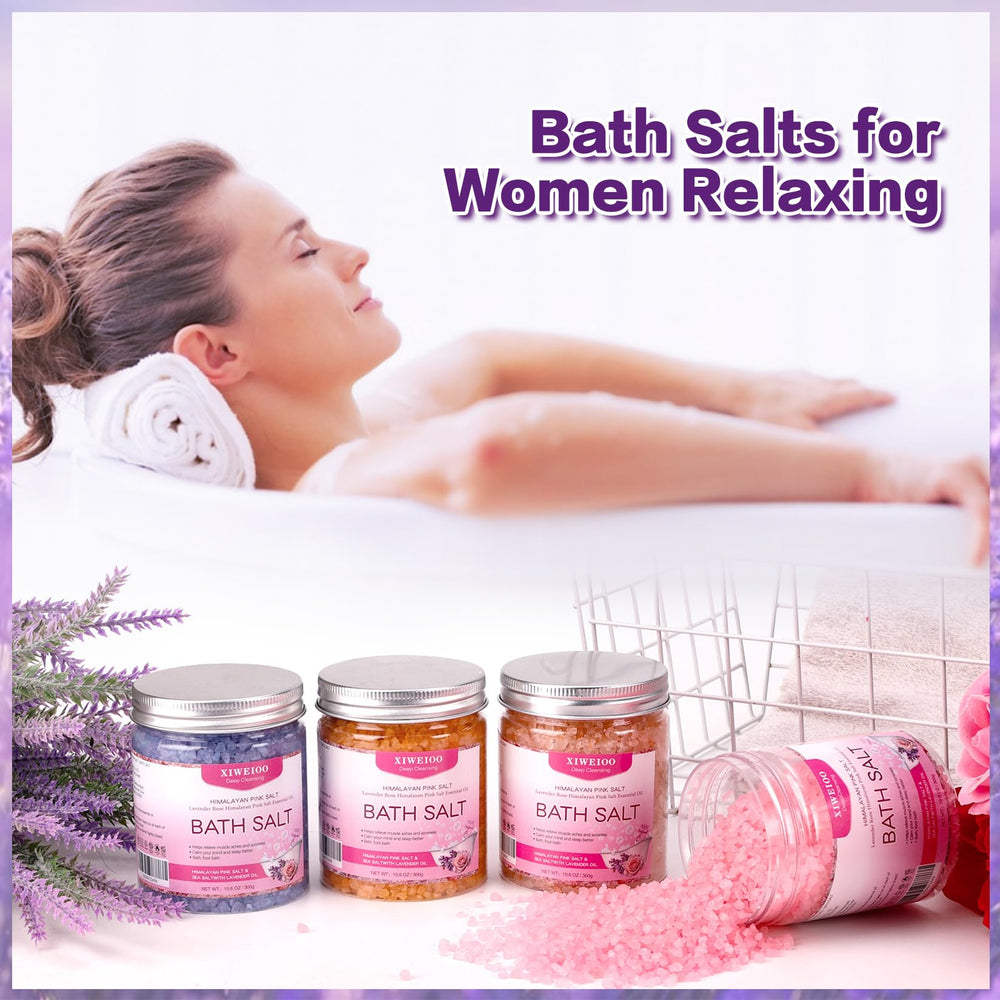 XIWEIOO rose fragrance bath salt kit for soothing mood